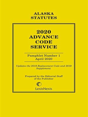 cover image of Alaska Advance Code Service